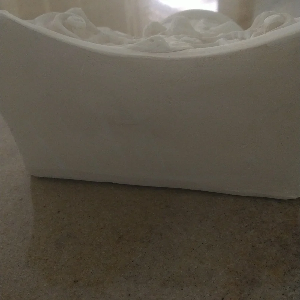 Plaster Corinthian wall sconce shelf rustic classic acanthus 7